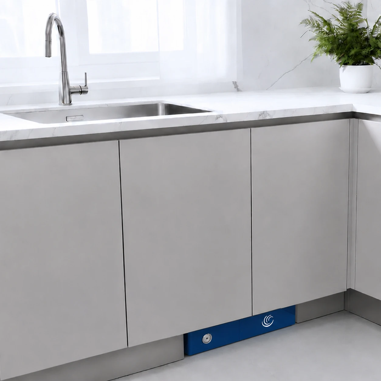 depuratore clearwater osmogas gold nella cucina moderna sottozoccolo