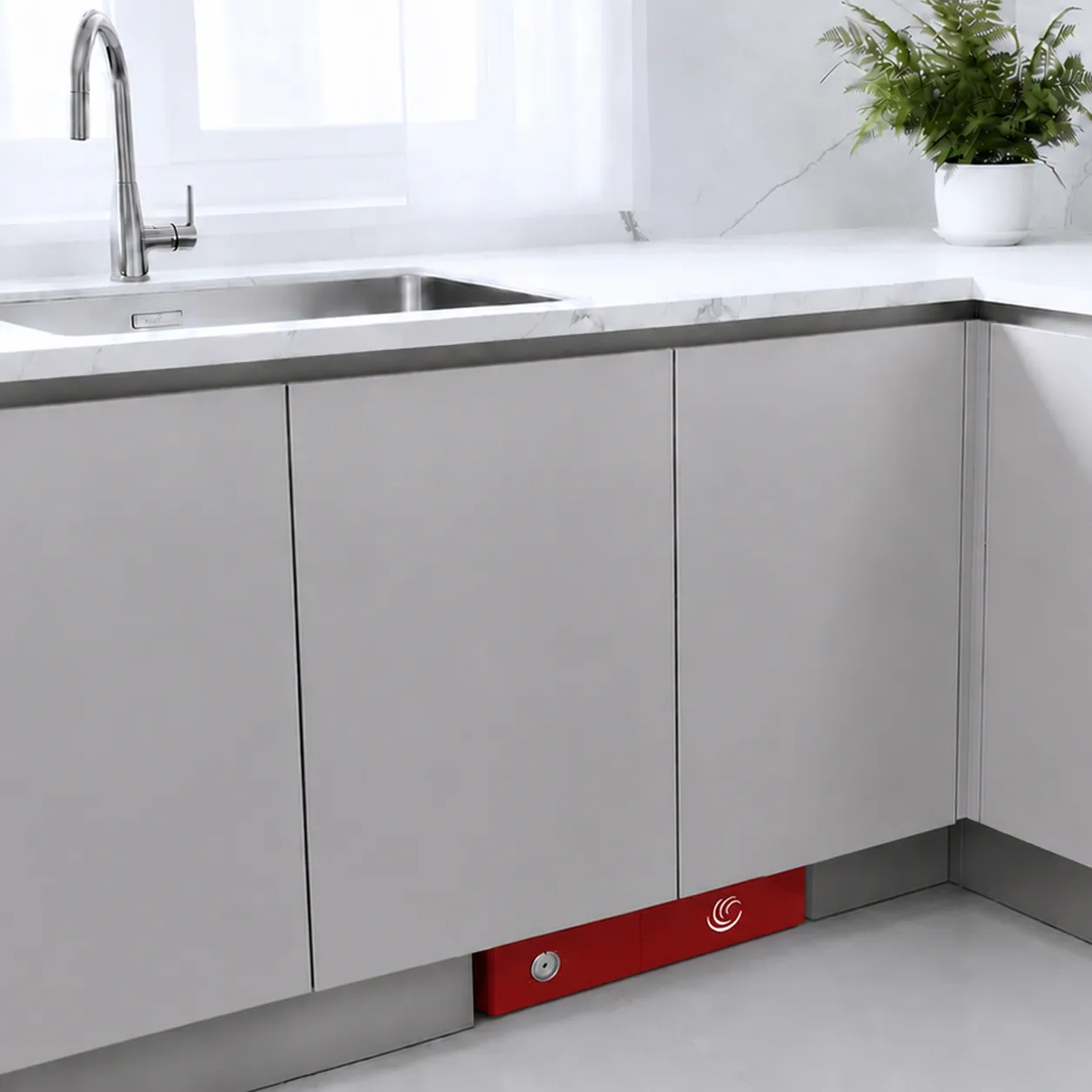 depuratore osmogold clearwater a osmosi inversa rosso sottozoccolo in cucina